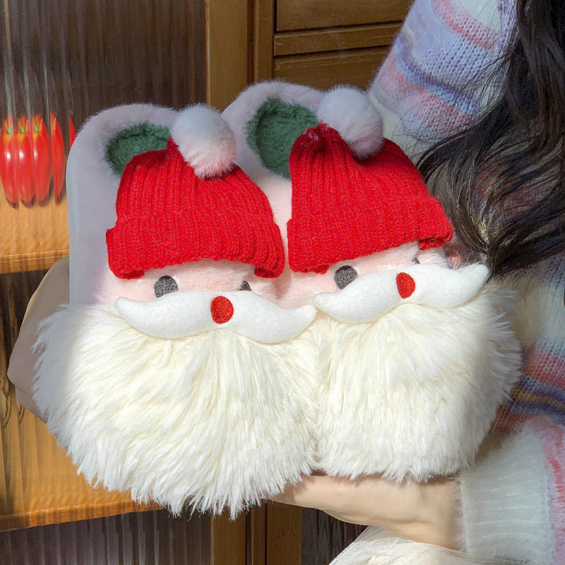 Cute Santa Claus Home Slippers For Women