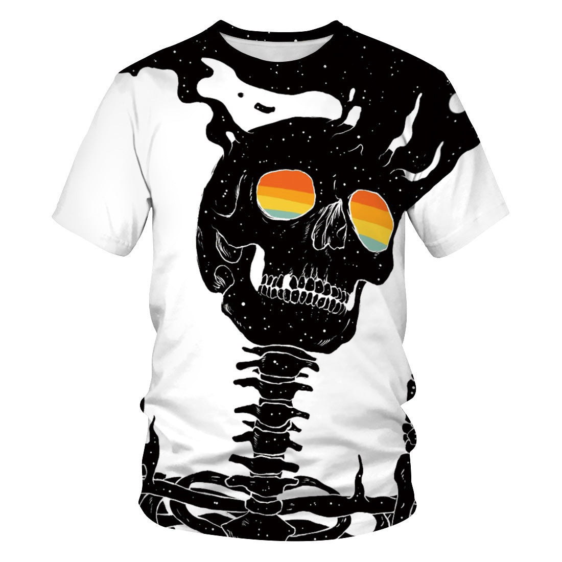 Halloween Digital Printing Women's Loose T-shirt