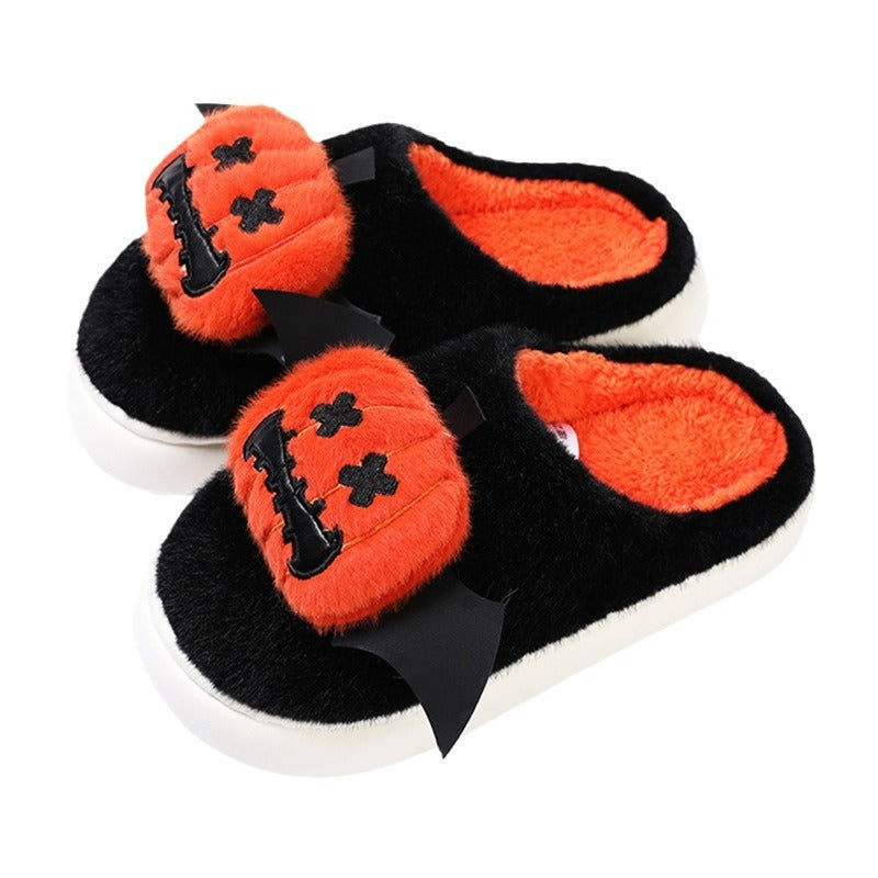 Halloween Cartoon Funny Pumpkin Slippers