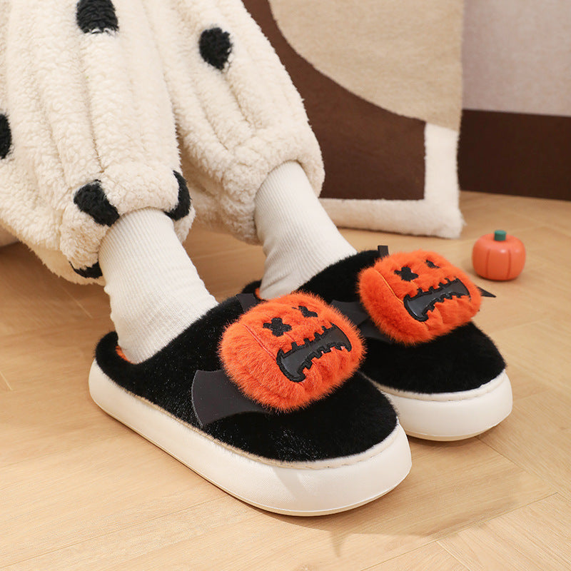 Halloween Cartoon Funny Pumpkin Slippers