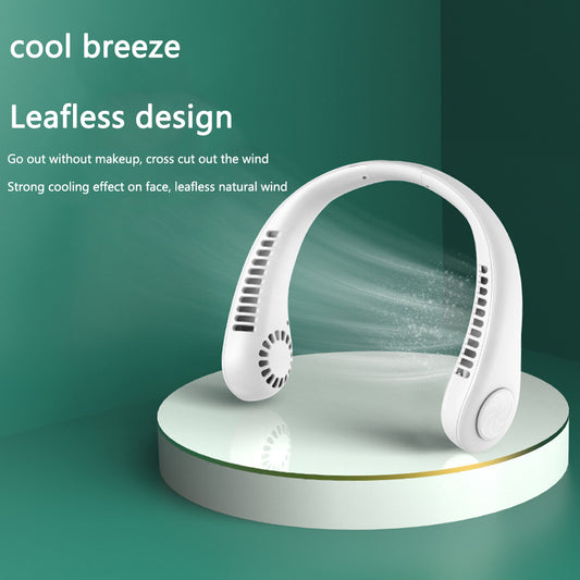 Leafless 360 Degree Neckband Rechargeable Fan