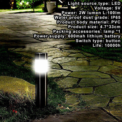 lawn Solar cylindrical light