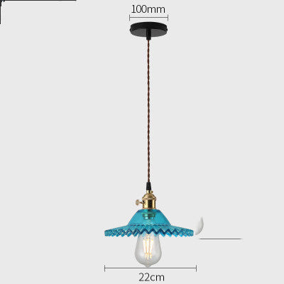 Nordic Minimalist Old Shanghai Retro Glass Chandelier