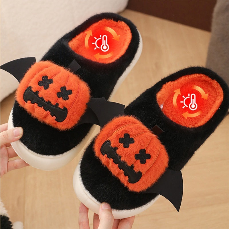 Halloween Cartoon Funny Pumpkin Slippers