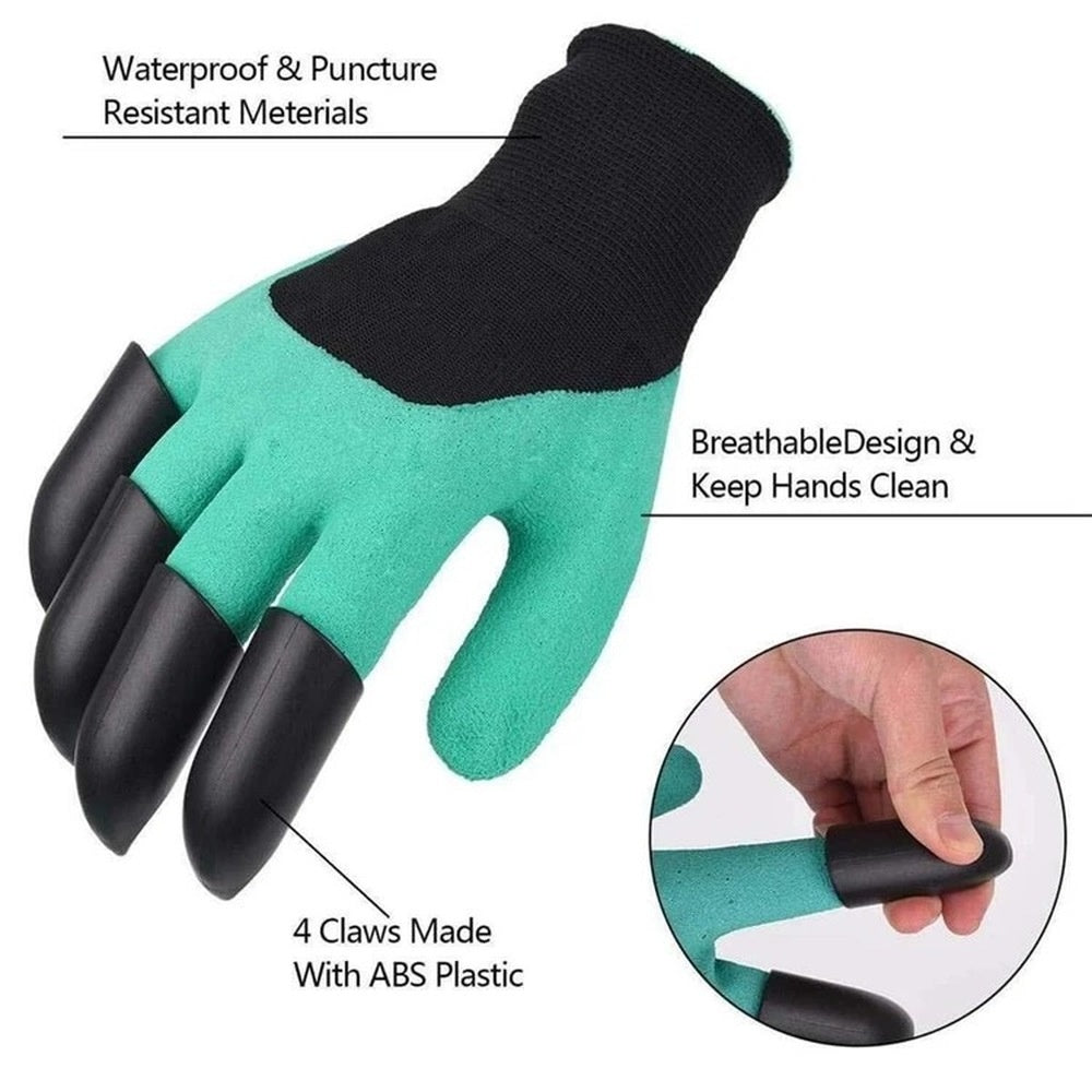 Breathable Garden Gloves With Waterproof Claws