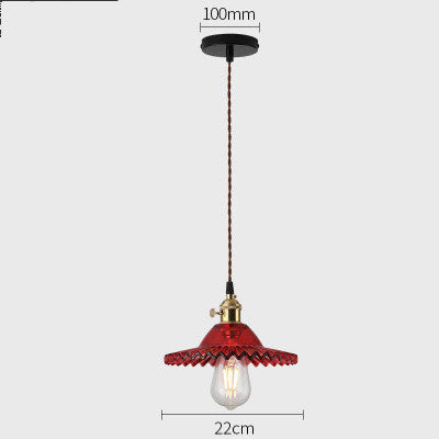 Nordic Minimalist Old Shanghai Retro Glass Chandelier