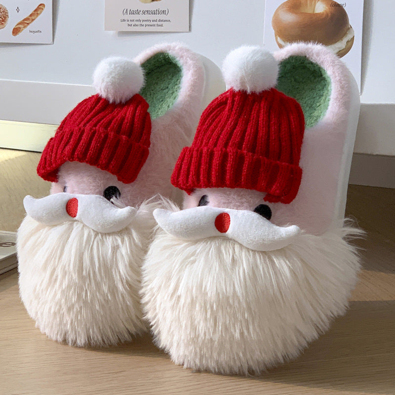 Cute Santa Claus Home Slippers For Women