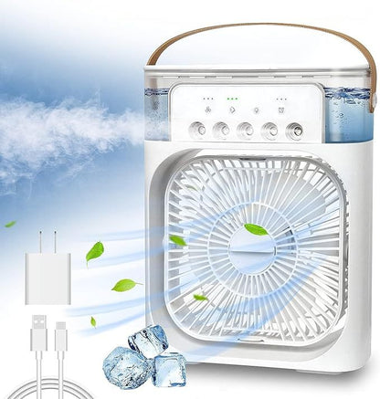 USB Rechargeable Portable Air Conditioner Fan For Home & Office