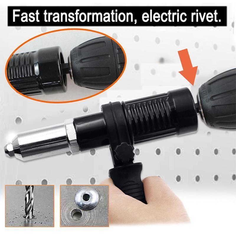 Electric Rivet Nail Drill Conversion Head