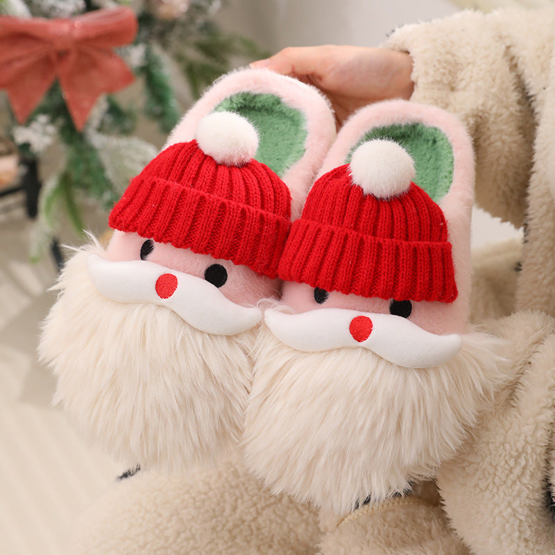 Cute Santa Claus Home Slippers For Women