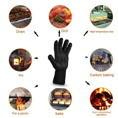 High-Temperature Resistance BBQ Gloves