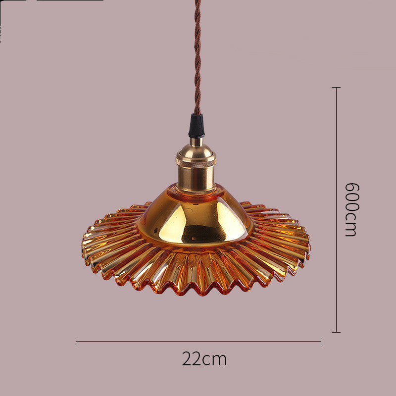 Nordic Minimalist Old Shanghai Retro Glass Chandelier