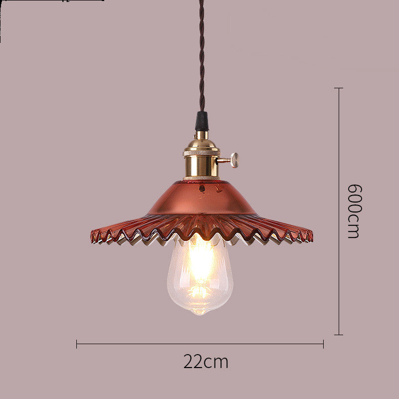 Nordic Minimalist Old Shanghai Retro Glass Chandelier