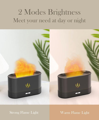 Aromatherape Fire Mist Diffuser Humidifier With 2 Brightness Auto-Off Function