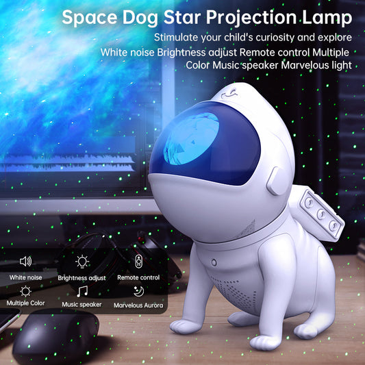 White Beauty Gauge Space Dog Star Bluetooth Light