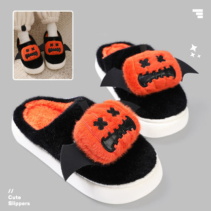 Halloween Cartoon Funny Pumpkin Slippers